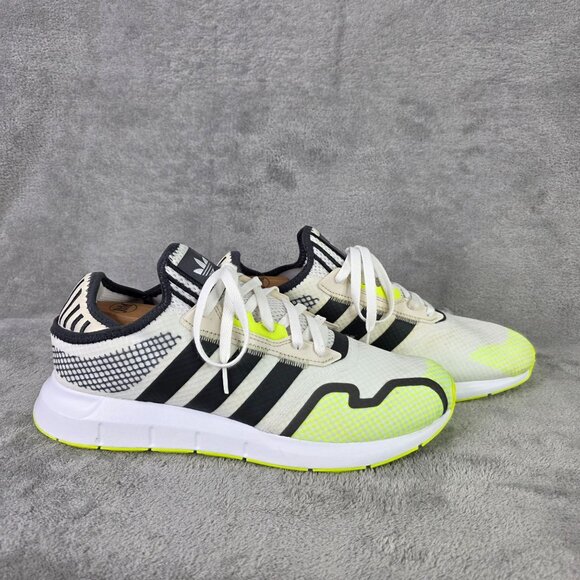 Mens Adidas Swift Run Running Shoes Neon Yellow & Black Sneakers Size 11.5 - Picture 6 of 8